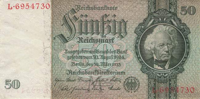 50 Mark 1933 ro.175a M/L
